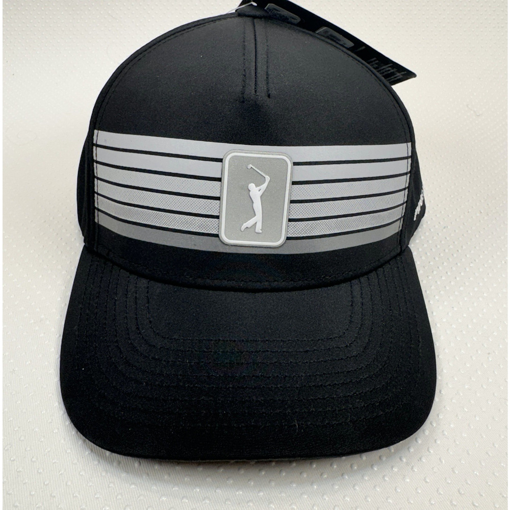 NWT Golf PGA Tour Hat Men's One-Size Adjustable Black Pro Series Baseball Cap